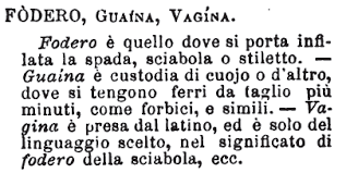 Tirare di sciabola | la specialità schermistica della sciabola: Fodero Dizionario Significato E Curiosita
