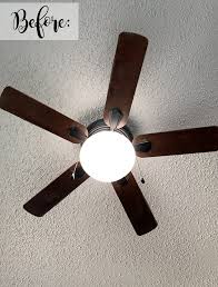 I forgot to take a picture. How To Update Ceiling Fan Blades With Contact Paper The Happy Farmhouse