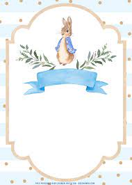 Free Printable Watercolor Peter The Rabbit Baby Shower Invitation Templat Rabbit Baby Shower Invitations Free Printable Baby Shower Invitations Rabbit Baby