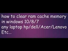 You can remove dns cache and windows store cache in cmd with the related command. How To Clear Ram Cache Memory In Windows 10 Youtube