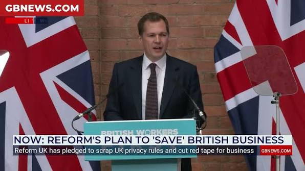 BREAKING: Robert Jenrick unveils new plan to SAVE Britain's businesses -  'Help is on the way!', 'Our message to small businesses is simple. Hold on,  because help is on the way.', Reform UK Treasury ...
