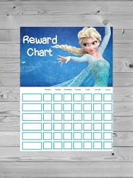 Frozen Elsa Reward Chart Chore Chart No Name