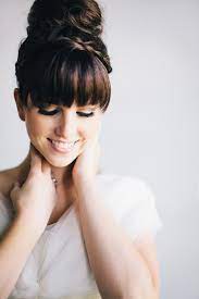 Brides With Bangs Wedding Hair Inspiration Bridal Musings Wedding Hair Inspiration Hair Styles Hairstyles With Bangs
