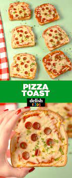 Pizza Toast Recipe Cooking With Kids Easy Eat Pizza Easy Cooking