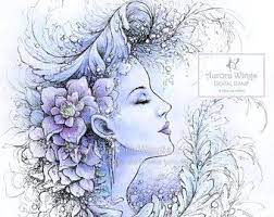 light dark between fantasy art of mitzi por aurorawings en etsy portrait dessin portraits coloriage de clown simple