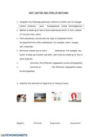 Solids have a fixed shape, and the molecules are tightly packed. Composition Of Matter Worksheet