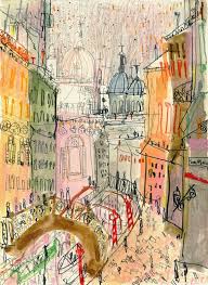 Venice Signed Art Print Watercolour Painting Pencil Drawing Venice Architecture Italy Wall Decor Venice Canal Bridges Clare Ca In 2021 Art Art Drawings Art Prints