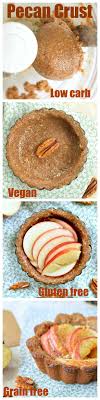 Vegan Pecan Apple Pie With Pecan Crust Nourriture Recettes Sucrees Recette Dessert