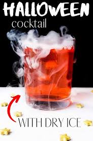 Halloween Cocktail Iced Drinks Recipes Pineapple Vodka Dry Ice Drinks
