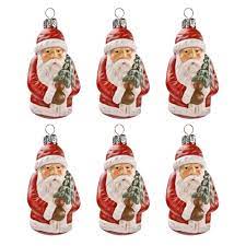 Get it as soon as thu, sep 2. Set Of 6 Christmas Ornaments Santa Red Mouthblown And Handpainted In Germany Marolin Onlineshop English