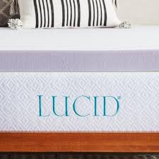 Lucid 3 In King Lavender Memory Foam Mattress Topper Hdlu30kk30vt The Home Depo Foam Mattress Topper Memory Foam Mattress Topper Twin Memory Foam Mattress