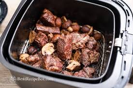 Air Fryer Steak Bites Recipe With Garlic Mushrooms Air Fried Best Recipe Recipe Steak Bites Steak Bites Recipe Flat Iron Steak Recipes