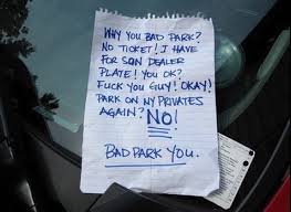 21 hilarious notes left for bad parkers 9 totally killed me
