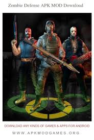 Zombie Defense Apk Mod Unlimited Money V12 6 2 Android Download Zombie Defense Games Zombie