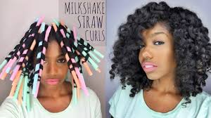 Milkshake Straw Curls On Natural Hair Natural Hair Styles Straw Curls Curly Hair Styles