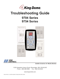King Dome In Motion Troubleshooting Guide Manualzz Com