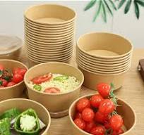 10/20Pcs Round Kraft Paper Lunch Box Disposable Paper Salad Bowls with Lids Home Kitchen Food Containers Dinnerware Bento Boxes - AliExpress 15