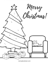 Download this adorable dog printable to delight your child. 4 Free Christmas Coloring Pages For Kids Merry About Town