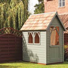 Garden Paint Ronseal Willow A Really Neat Colour For The Small Potting Shed Painted Garden Sheds Shed Landscaping Garden Shed Ideas Painted