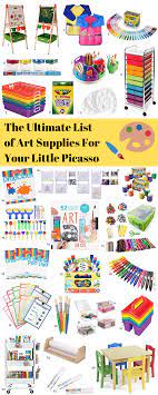 The Ultimate List Of Art Supplies For Your Little Picasso Paiges Of Gray Kids Art Supplies Drawing Pad Art Supplies Drawing