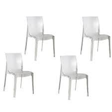 5% coupon applied at checkout save 5% with coupon. Tensai Emma Collection Set Of 4 Durable Plastic Chairs Wide Peg Legs Transparent Set Of 4 Plastic Chair Chair Chair Set