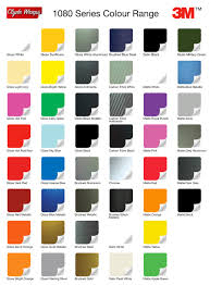 3m Scotchcal Striping Tape Color Chart Www