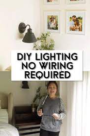 Diy Wall Sconce Lighting Without Electricity Or Power Easy Hack Video Video Diy Sconces Farmhouse Wall Lighting Diy Lighting