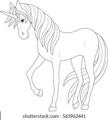 Online coloring page of a fairy riding a unicorn. Cute Fairy Unicorn Coloring Page Stock Vector Royalty Free 563962441