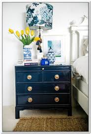 Before And After Attractive Navy Nightstands Bedroom Night Stands Blue Bedroom Decor Bedroom Styles