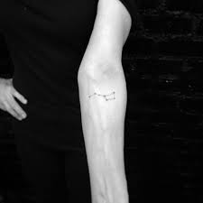 Big Dipper Tattoo On The Left Inner Forearm