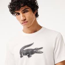 Big Logo T Shirt Lacoste Gros Logo T-shirt De Tennis Lacoste Gros Logo  Homme Blanc