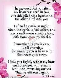 One Year Later Mom In Heaven Poem Mom In Heaven Quotes Mom In Heaven