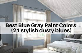 Rich indigo walls paired with white looks sharp and create a cosy environment. Best Blue Gray Paint Colors 21 Stylish Dusty Blues The Flooring Girl