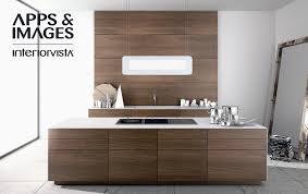 modern walnut kitchen cabinets design