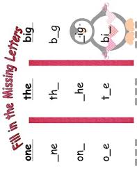 Fill in the missing word.unit 1. Fill In Missing Letters In Words Worksheet Teachers Pay Teachers