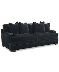 Teddy Fabric Sofa 91w X 44d X 29h Furniture Macy S Black Fabric Sofa Fabric Sofa Sofa