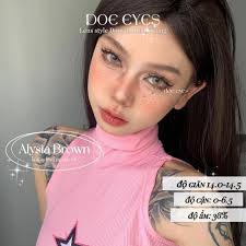 Lens Kính áp tròng [Alysia Brown 0 độ]