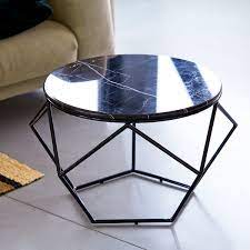 Wir bieten auch andere couchtische des typs luxus couchtisch marmorplatte aus massivem mahagoniholz an. Couchtisch Aus Marmor Und Metall Couchtische Tikamoon