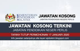 Jawatan kosong di klinik faizah kangar. Jawatan Kosong Jabatan Pendidikan Negeri Perlis Jpn Perlis Januari 2020