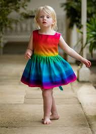 Rainbow Dress Rainbow Baby Girls Party Dress Toddler Dress Rainbow Outfit Rainbow Dress Toddler Dress