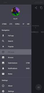 Not officially android app for FurAffinity - NOC for Fur Affinity