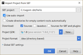 Sbt project (proper build) which defines a project and contains build.sbt file, src, and target directories, modules; Lagom Importing An Sbt Project Into Intellij