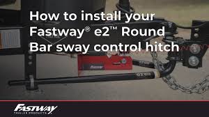 Eliminate trailer sway with a hensley hitch alternative. How To Install Your Fastway E2 Round Bar Sway Control Weight Distribution Hitch Youtube