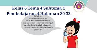 Semoga dengan adanya kunci jawaban ini dapat. Kunci Jawaban Tema 4 Kelas 6 Halaman 30 Guru Galeri