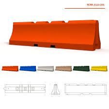 RRM 120" X 31" Plastic Jersey Safety Barrier, Water Fillable