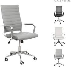 Enjoy Exclusive For Luckwind Ergonomic Office Chair Ribbed Leather Swivel Adjustable Height Tilt Arm Sleeves Lumbar Support High Back Upholstery Executive Con In 2020 Office Chair Ergonomic Office Chair Ergonomic Office
