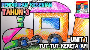 2.1.1(i) mengaplikasikan pengetahuan bahasa seni visual melalui media dan proses untuk menghasilkan. Pendidikan Kesenian Tahun 3 Unit 1 Tut Tut Kereta Api Teknik Silang Pangkah M S 8 9 Youtube