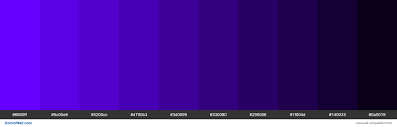 Explore our color library and immerse yourself in over 100+ different shades (+ codes!) from beige to burgundy, viridian to vermillion, and everything in between. Colorswall On Twitter Shades Of Electric Indigo Color 6600ff Hex 6600ff 5c00e6 5200cc 4700b3 3d0099 330080 290066 1f004d 140033 0a0019 Colors Palette Https T Co Aujter7w01 Https T Co Gdtmwbvmti
