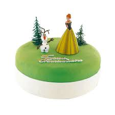 Le gâteau se compose d'une génoise au chocolat, d'une crème légère à la vanille et d'une feuilletine praliné chocolat blanc et au lait. Kit Decor Gateau La Reine Des Neiges Princesse Anna Et Olaf 5 Pieces Cuisineaddict Com Achat Vente