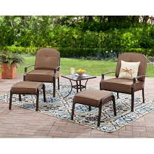 Mainstays Wentworth Patio Chat Set With Ottomans Walmart Com In 2020 Patio Furniture Sets Outdoor Tables And Chairs Outdoor Patio Furniture Sets